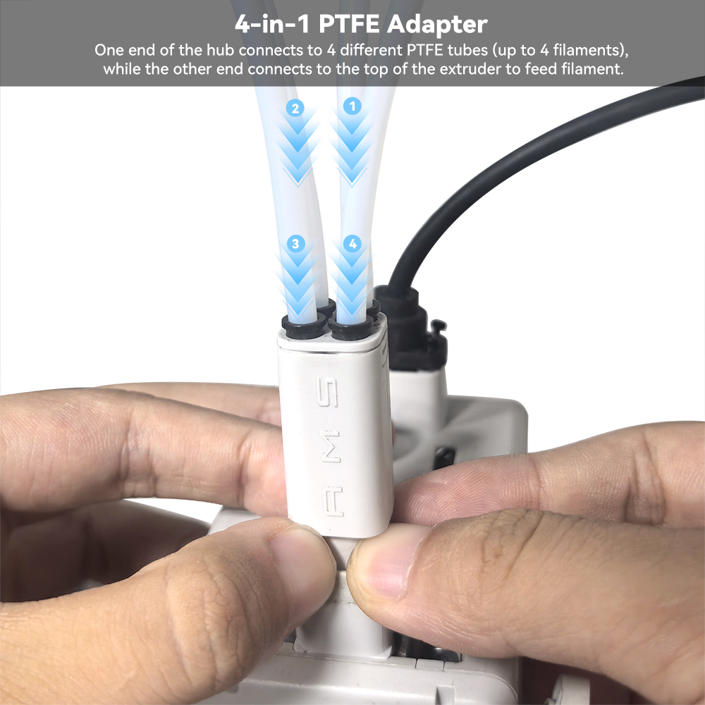 3D Printing Pdf - Upgraded 4-in-1 PTFE AdapterFor Bambu Lab