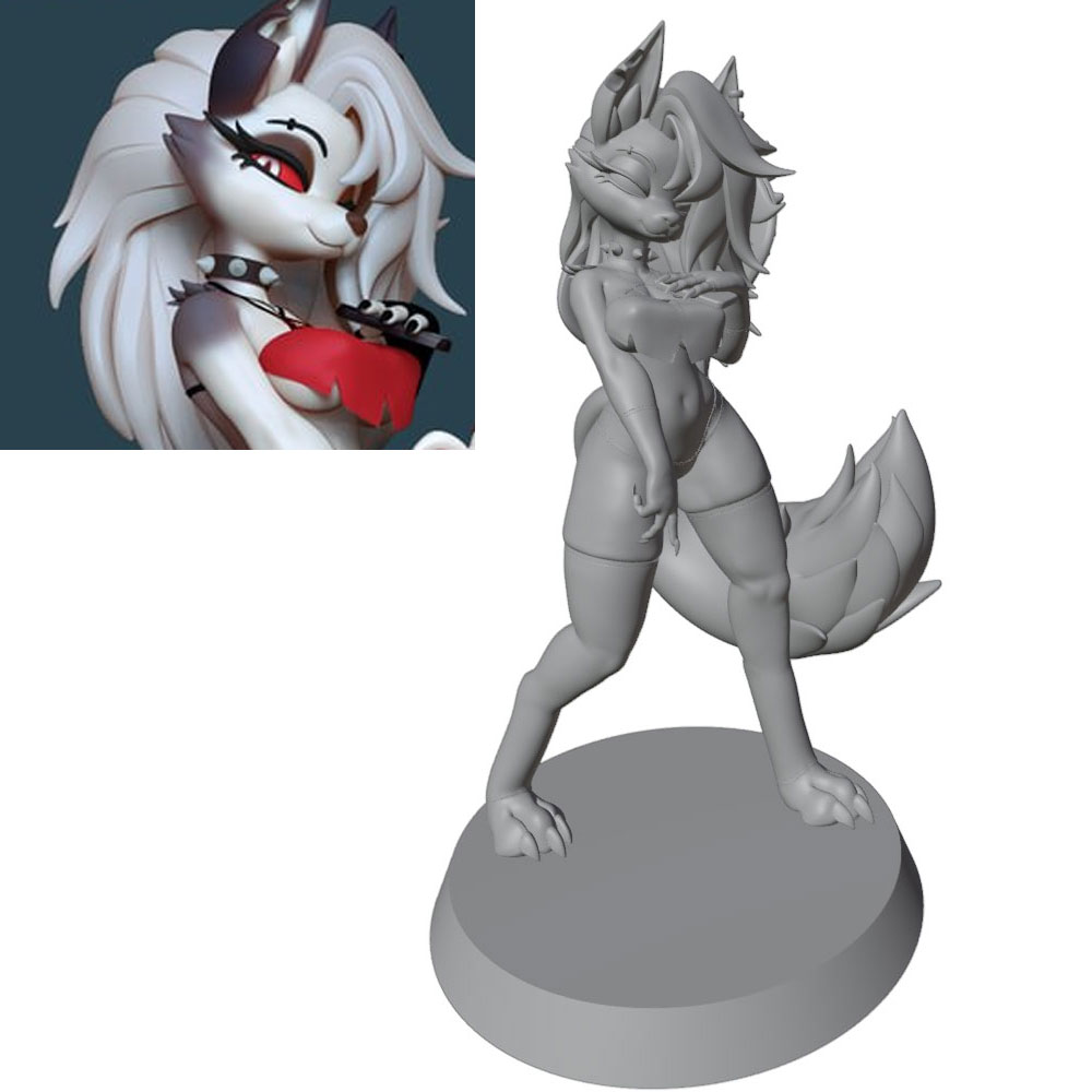 3D Printing App - 1/24=75mm-1/10=175mm Anime Character Statue GK Miniature