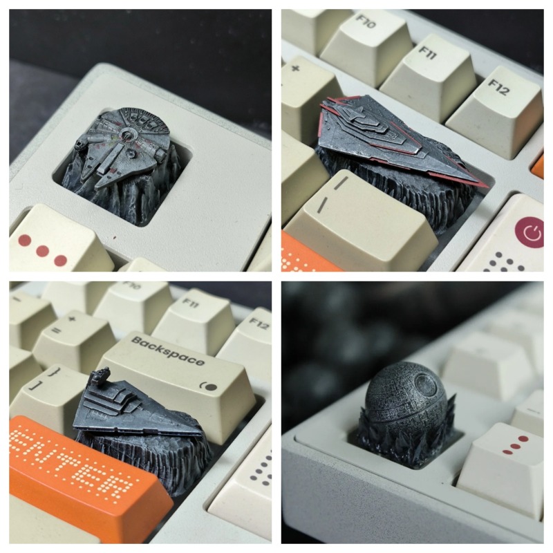 3D Printing Keycaps - Original Handmade Resin 3D Printed Death