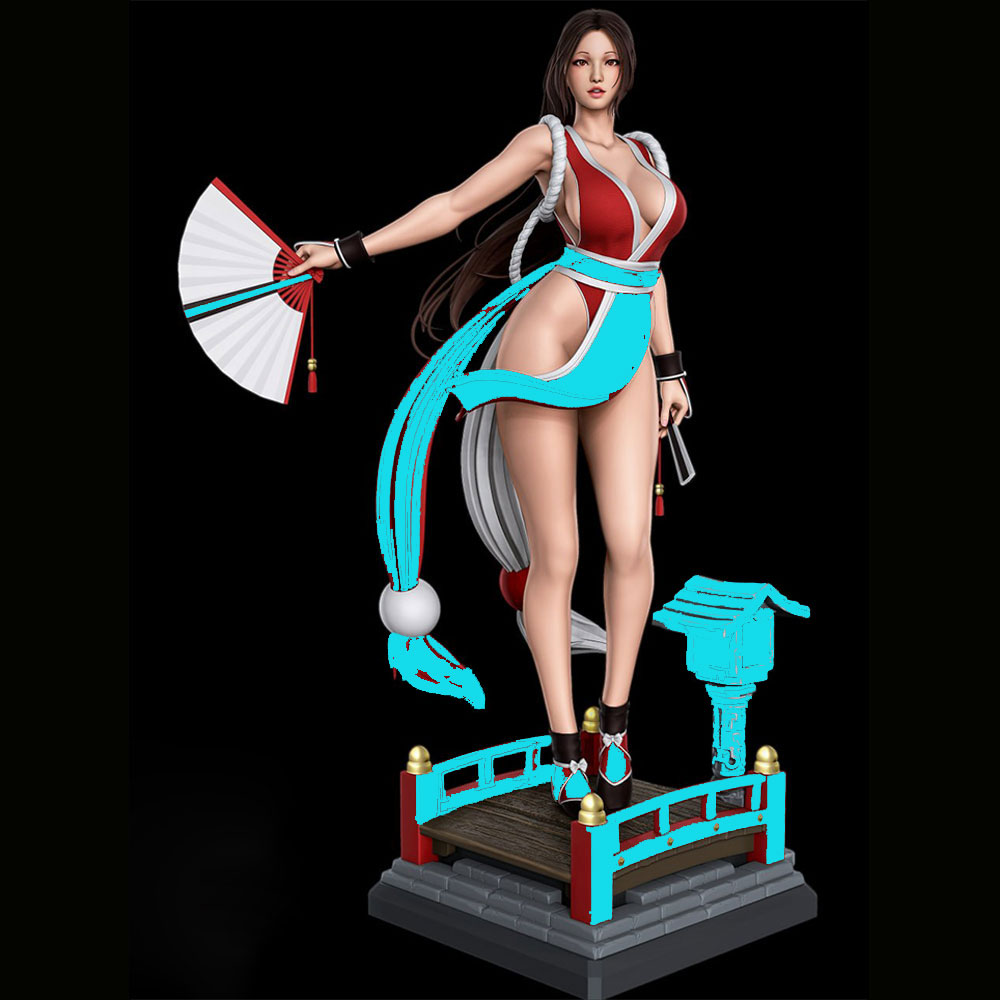 3D Printing App - 1/24 Sexy Long-Haired Girl Miniature Resin