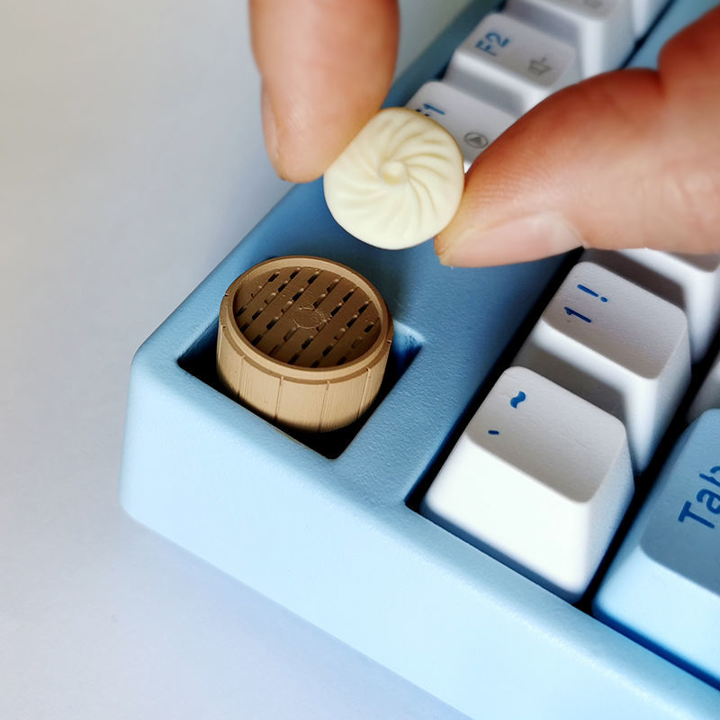 3D Printing Keycaps - Personalized Steamed Buns Dumplings Mechanical Keyboard