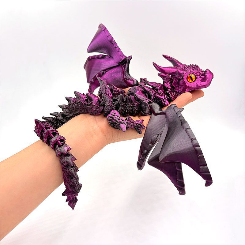 3D Printing App - 3D Printed Winged Carriage Dragon Figurine