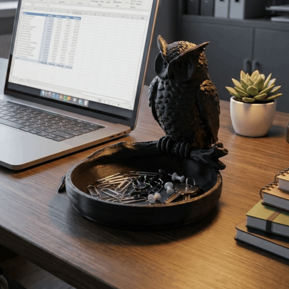 3D Print Isopropyl Alcohol - 3D Printed Owl Storage Tray Cartoon