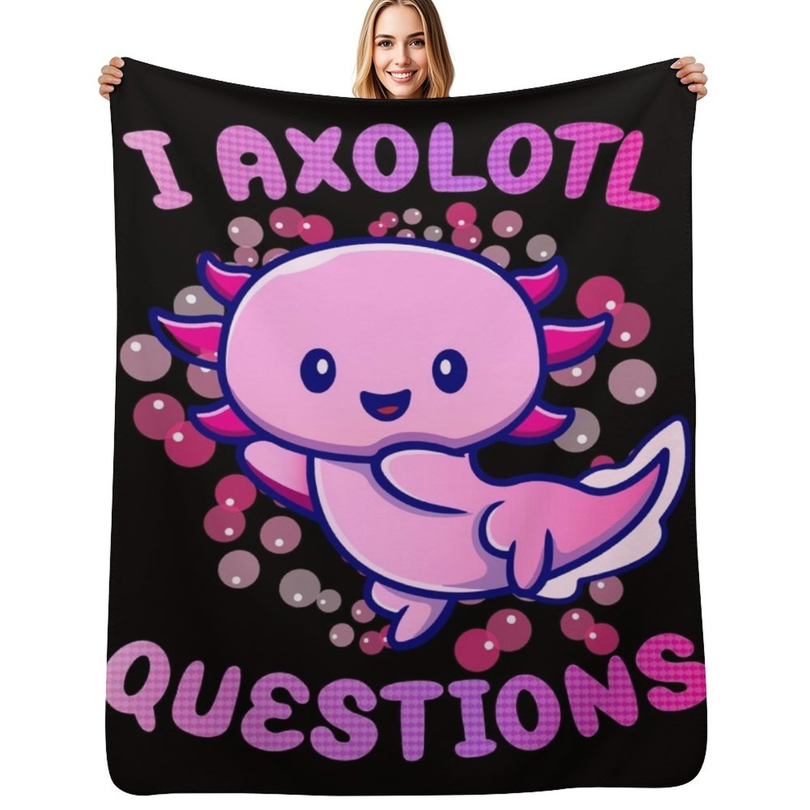 3D Printing Questions - i axolotl questions Throw Blanket Luxurious