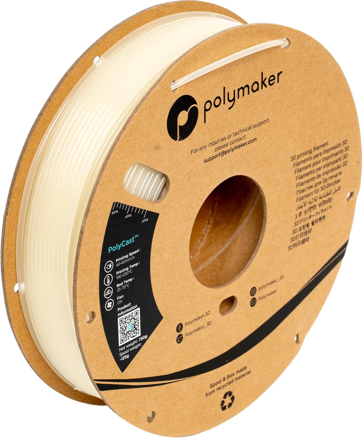 3D Print Isopropyl Alcohol - Polycast Castable 3D Printing Filament 0.75kg