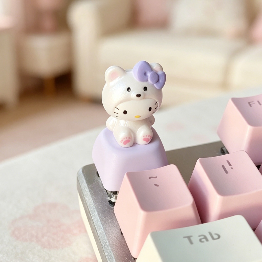 Kawaii Sanrios Keycaps Cute 3D - 3D Printing Keycaps 评论和价格
