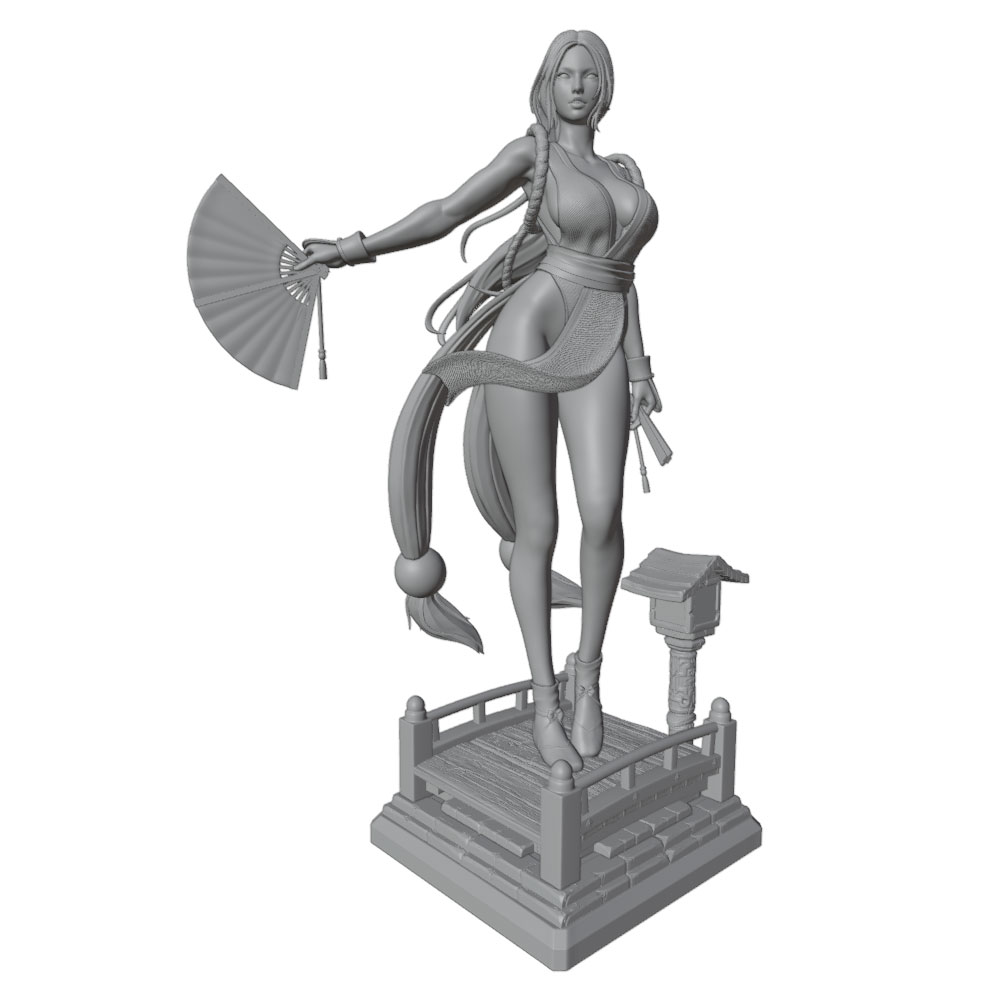 1/24 Sexy Long-Haired Girl Min - 3D Printing App 评论和价格