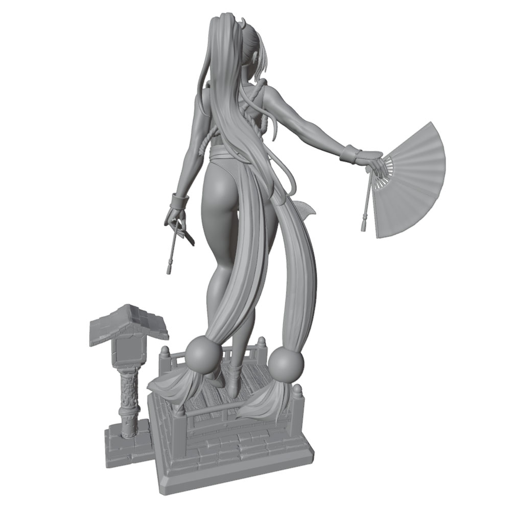 1/24 Sexy Long-Haired Girl Min - 3D Printing App 评论和价格