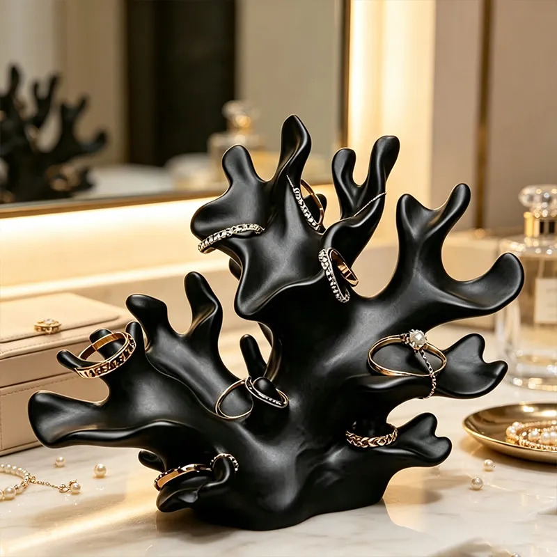 3D Printed Coral Branch Jewelr - 3D Printing Ring Holder 评论和价格