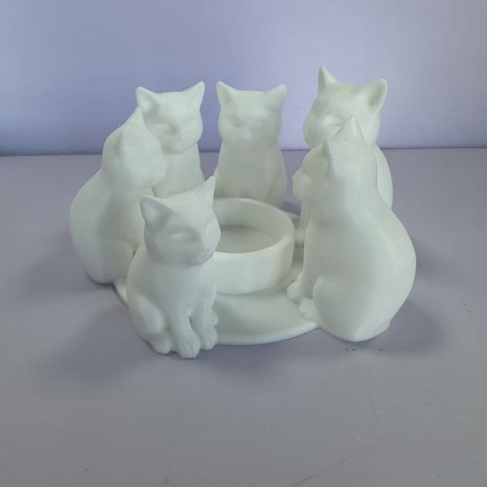 Creative Cartoon Cat Candle Ho - 3D Printing Ring Holder 评论和价格