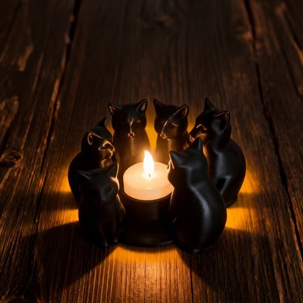 Creative Cartoon Cat Candle Ho - 3D Printing Ring Holder 评论和价格