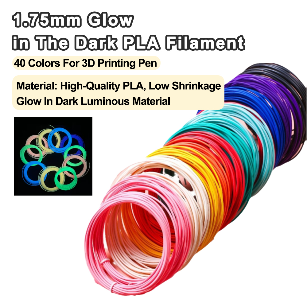 40 Colors Glow-in-the-Dark PLA - Pla Filament 1.75Mm 评论和价格