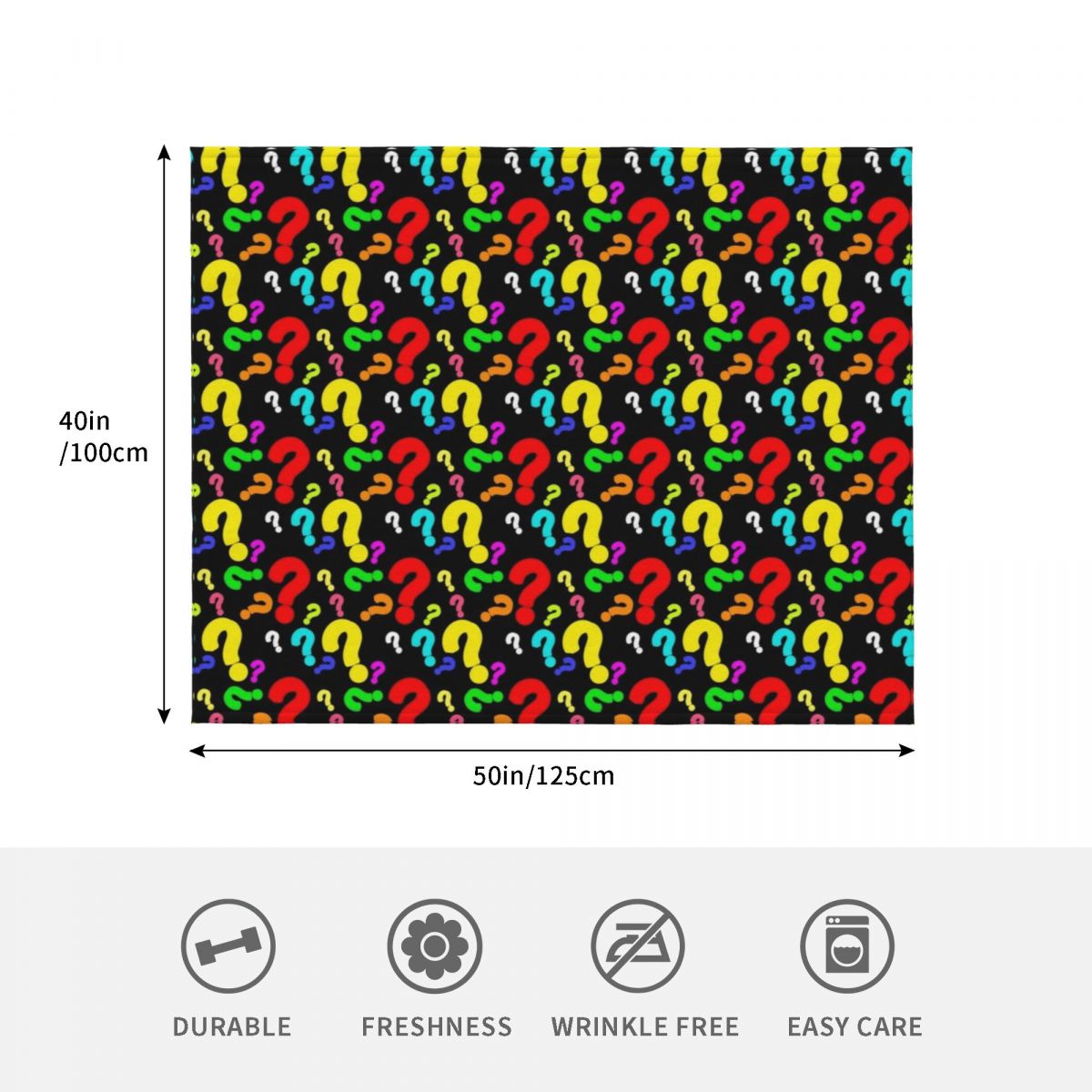 Colorful Question Mark Pattern - 3D Printing Questions 评论和价格