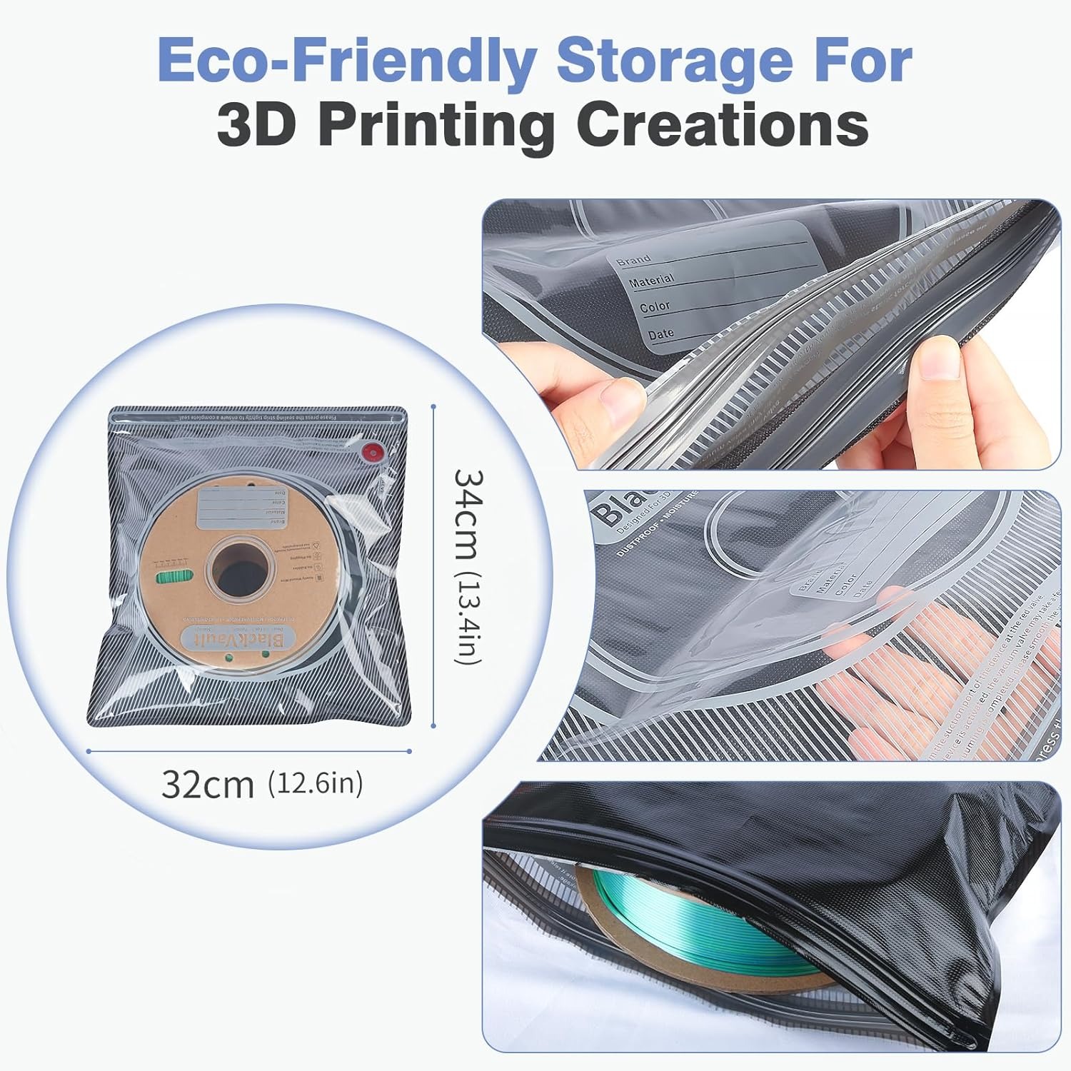 3D Filament Bag Black Filament - Petg Filament 评论和价格