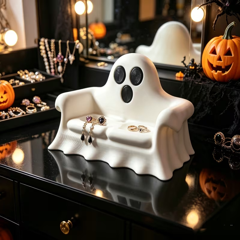 3D Printed Ghost Jewelry Holde - 3D Printing Ring Holder 评论和价格