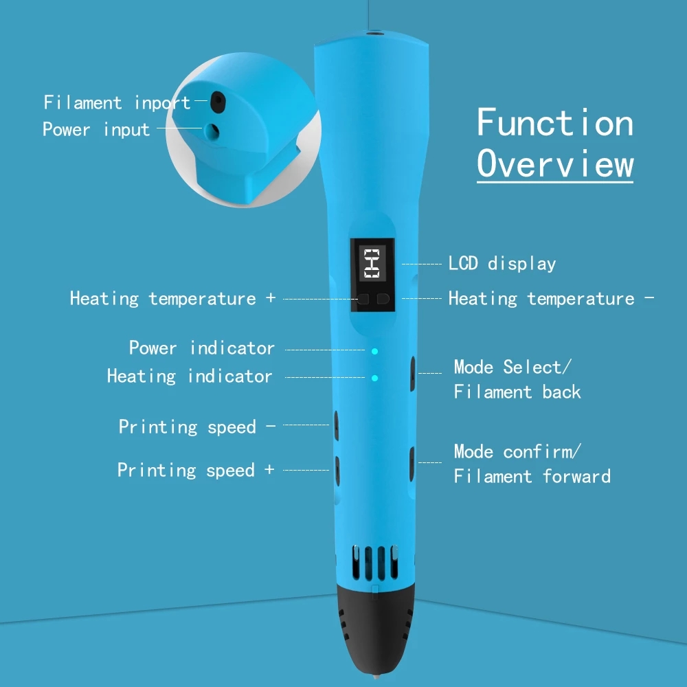 QCREATE 3D Printing Pen 1.75mm - Pla Filament 1.75Mm 评论和价格