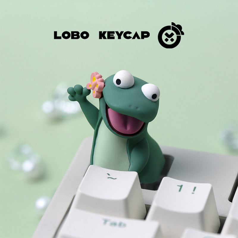 Lobo Keycap Cute Lizard Anime  - 3D Printing Keycaps 评论和价格