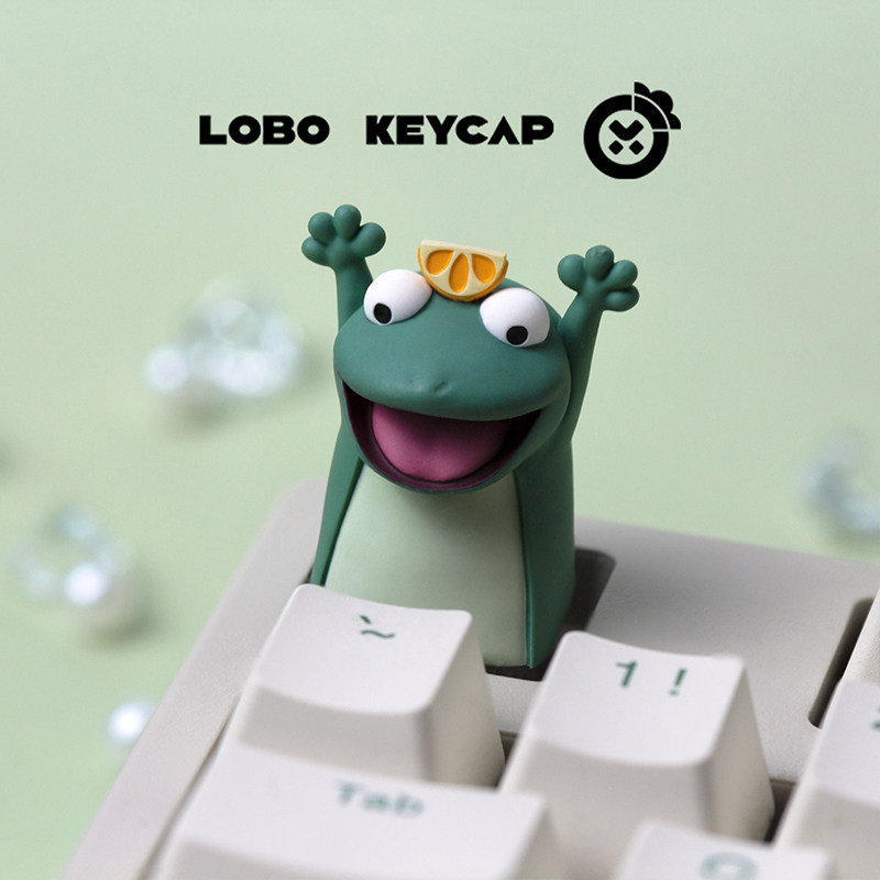 Lobo Keycap Cute Lizard Anime  - 3D Printing Keycaps 评论和价格