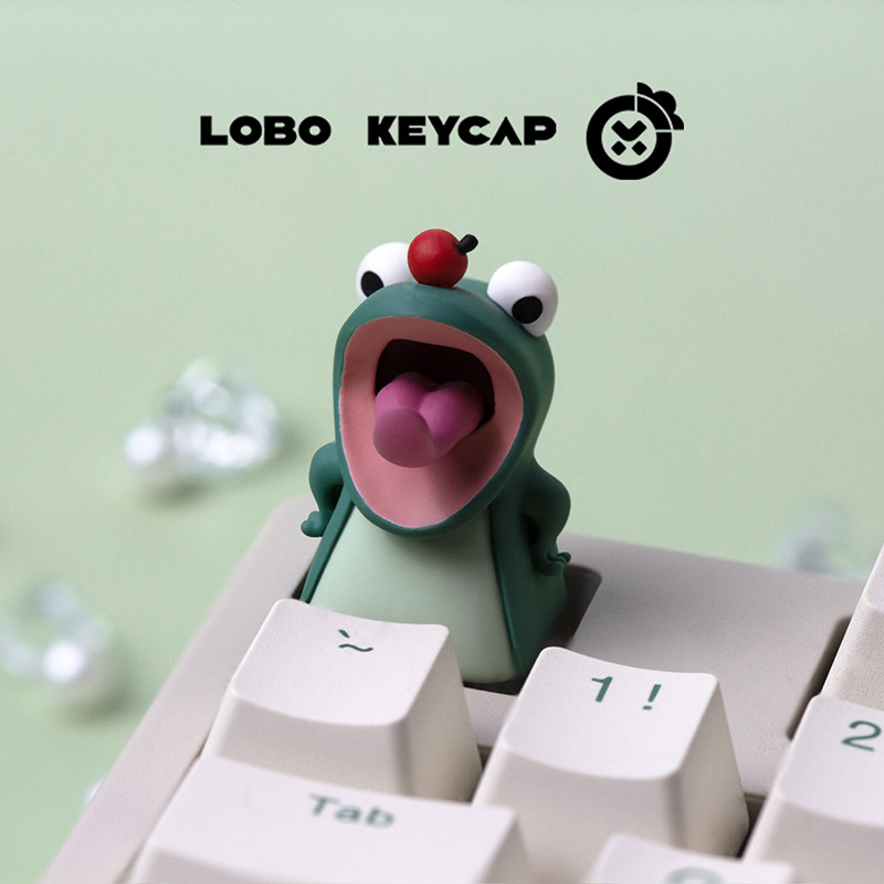 Lobo Keycap Cute Lizard Anime  - 3D Printing Keycaps 评论和价格