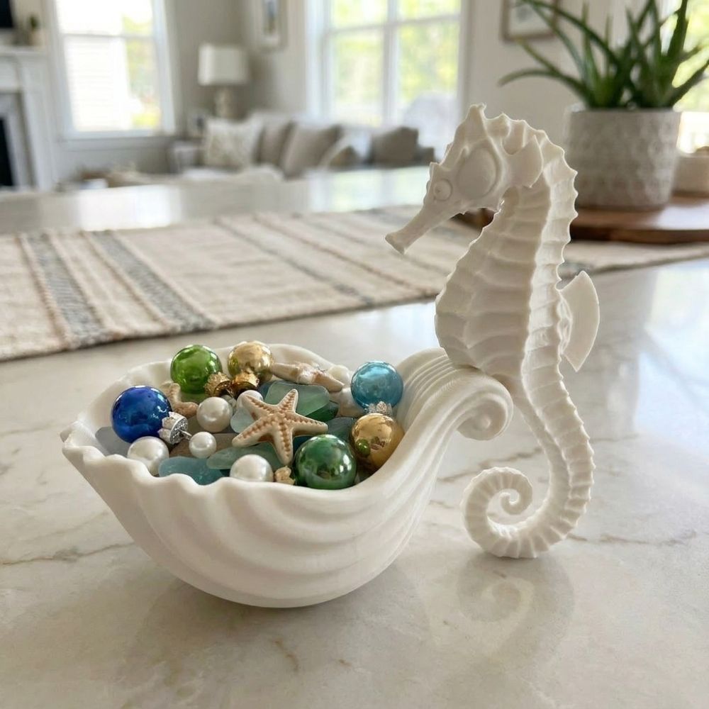 3D Printed Seahorse-Shaped Sto - 3D Printing Ring Holder 评论和价格