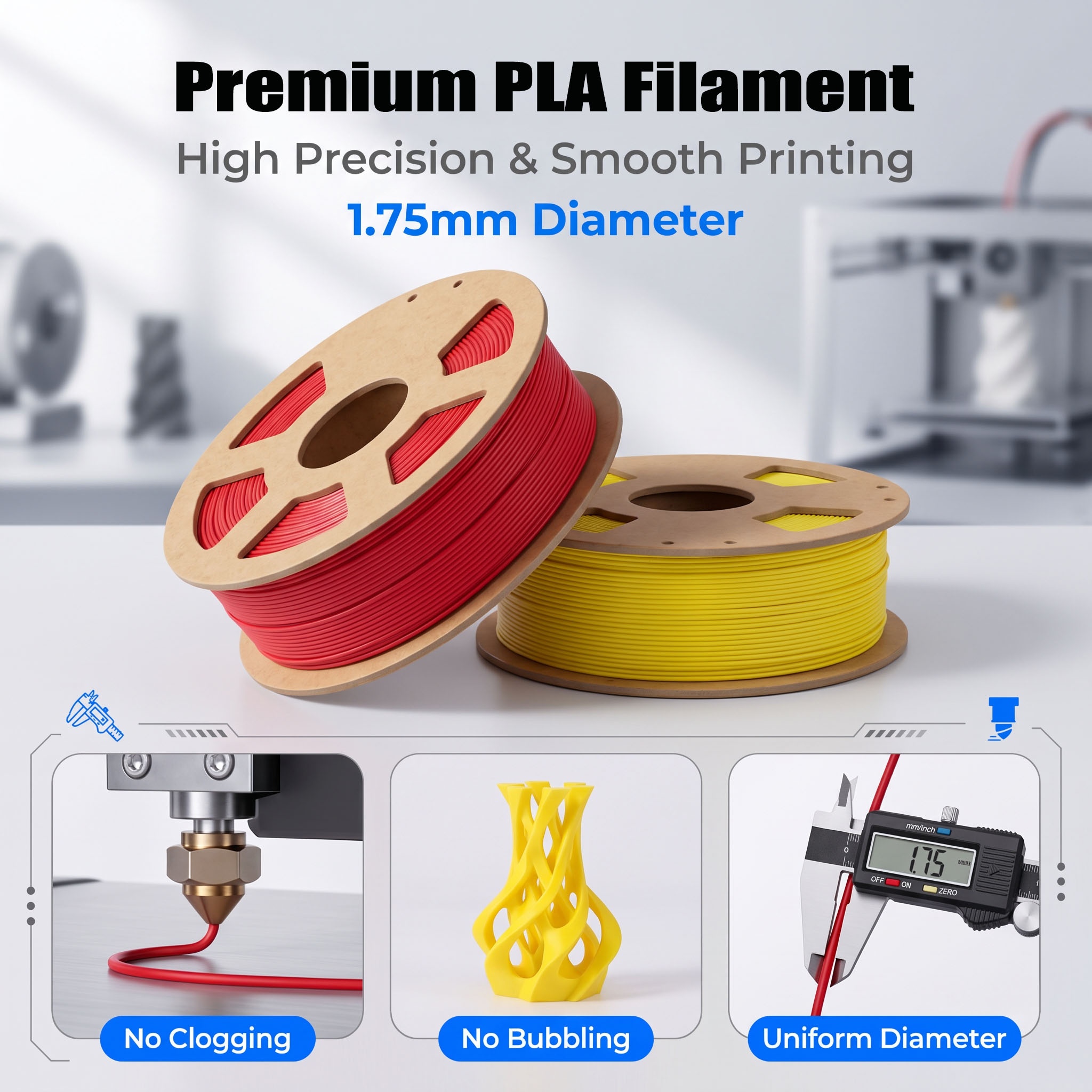 4 Color PLA Filament 1.75mm Wh - Pla Filament 1.75Mm 评论和价格