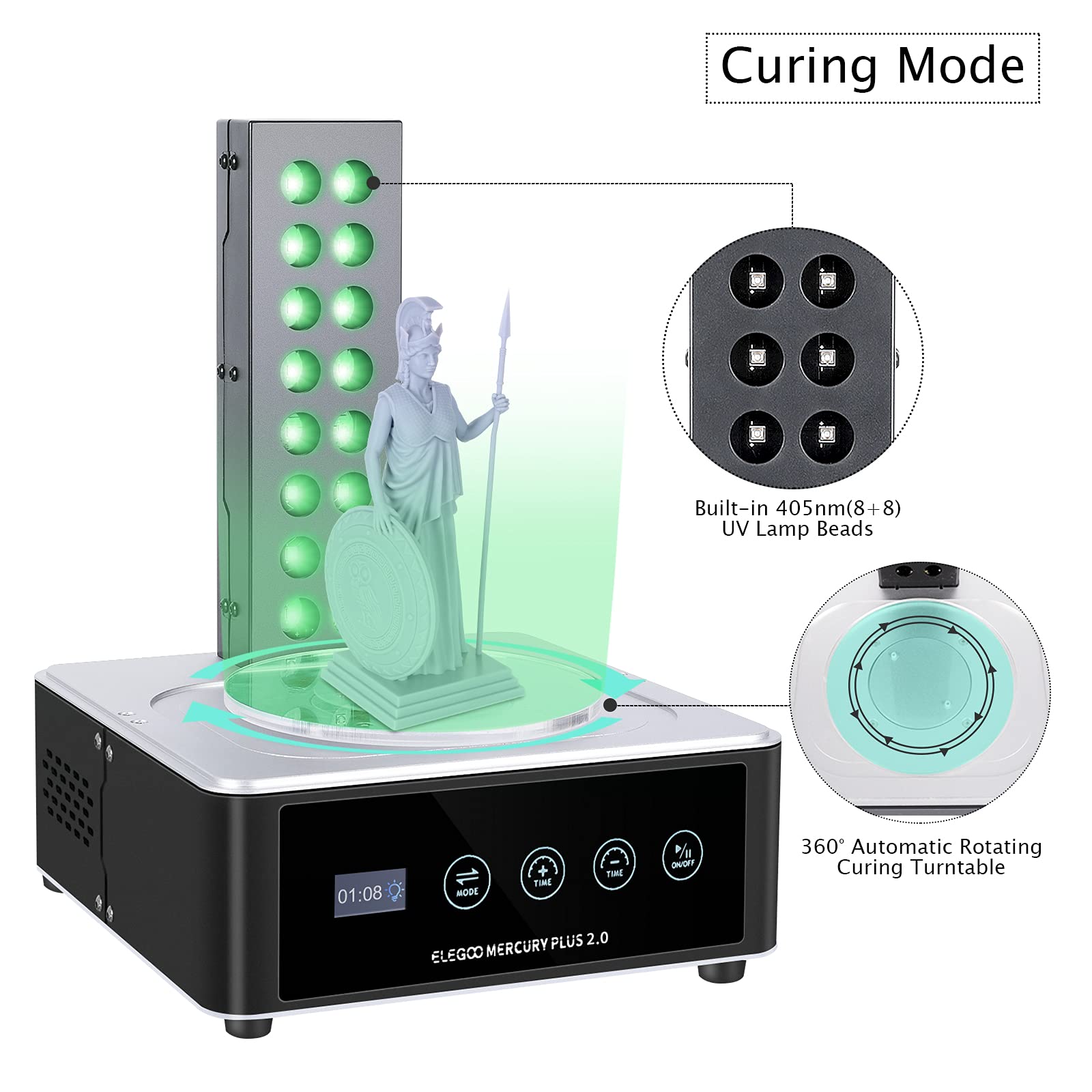 ELEGOO   Plus 2.0 Wash and Cur - 3D Printing Machine 评论和价格