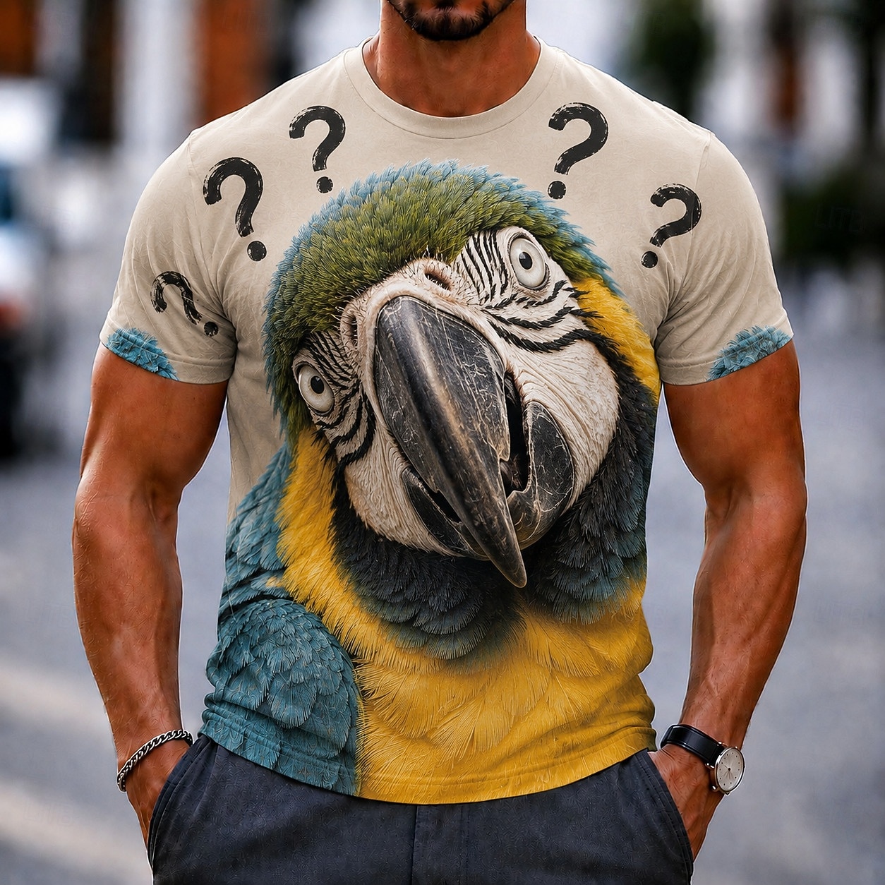 Men's Spring Summer 3D Printed - 3D Printing Questions 评论和价格
