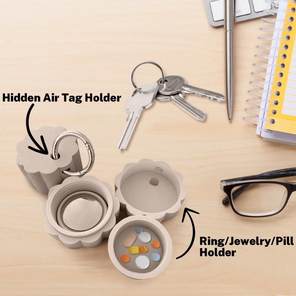 Keychain Pill Box Waterproof C - 3D Printing Ring Holder 评论和价格