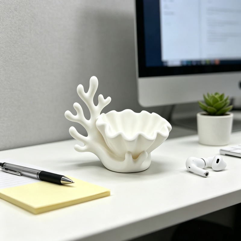 3D Printed Coral Seashell Trin - 3D Printing Ring Holder 评论和价格