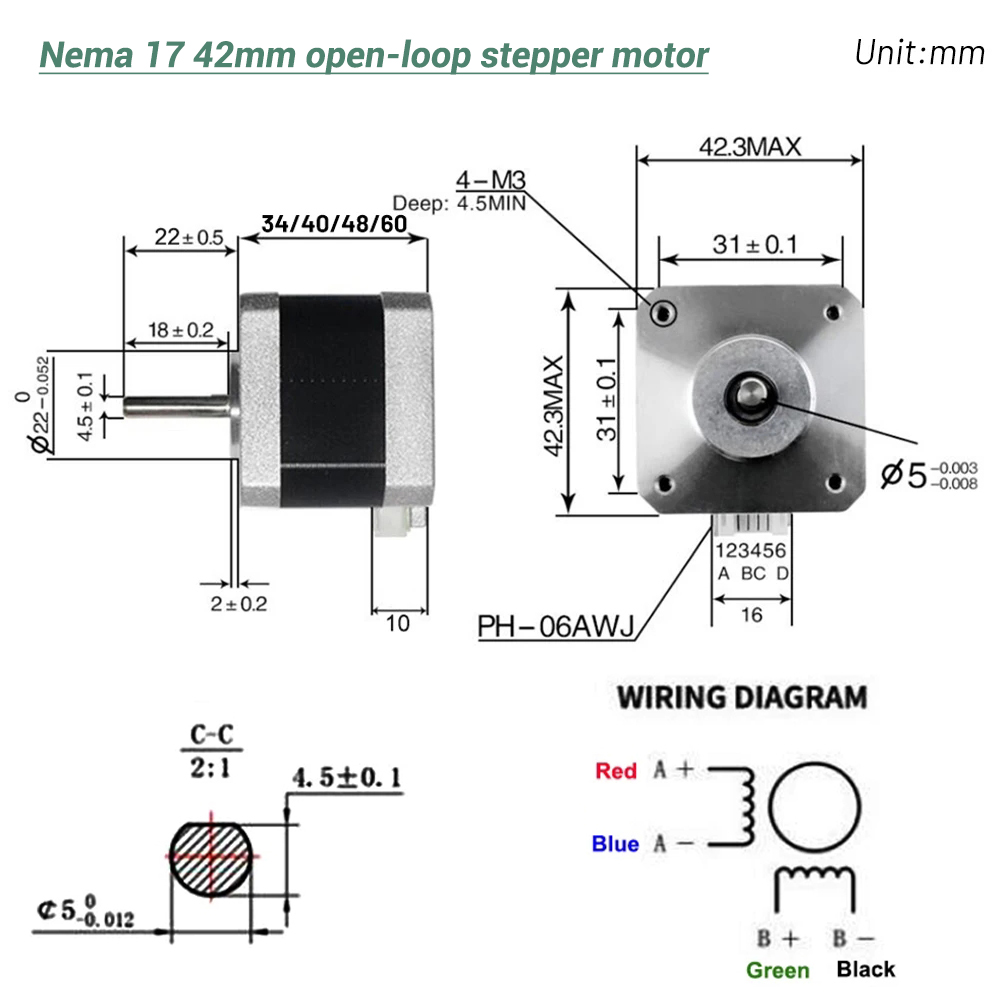 Nema17 Stepper Motor 42 Motor  - 3D Printing Machine 评论和价格