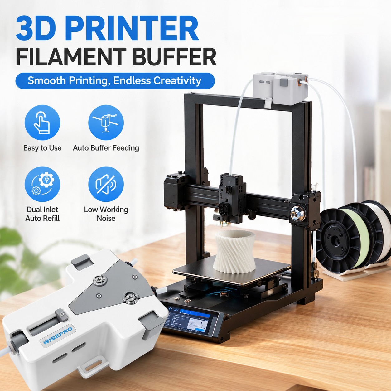 WISEPRO 3D Printer Filament Ta - Pla Filament 1.75Mm 评论和价格