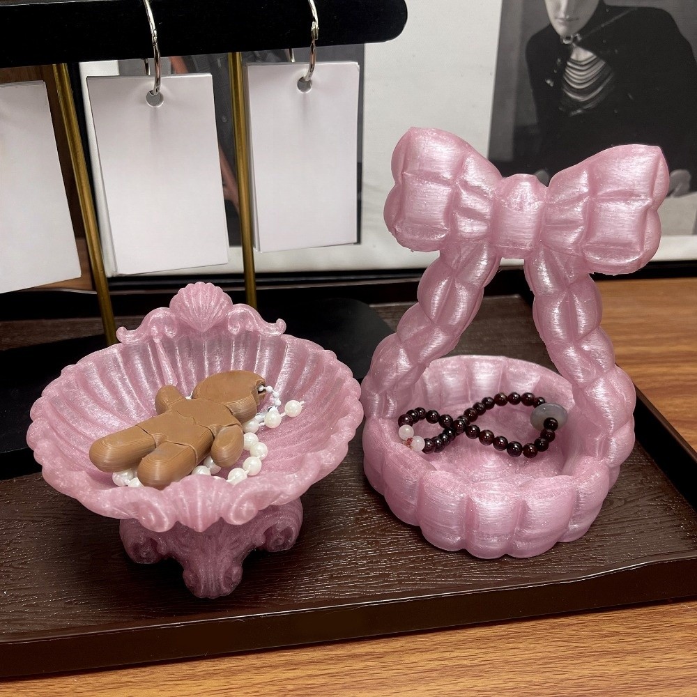 Elegant Bow 3D Printed Jewelry - 3D Printing Ring Holder 评论和价格