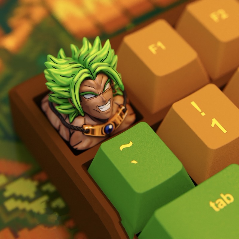 Anime Keycaps Broly Themed Mec - 3D Printing Keycaps 评论和价格