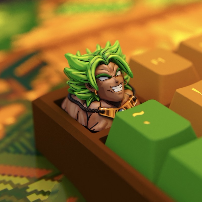 Anime Keycaps Broly Themed Mec - 3D Printing Keycaps 评论和价格